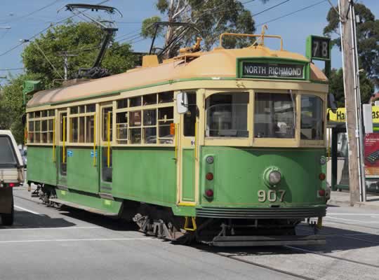 Furniture removals to Melbourne which has trams