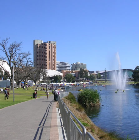 Furniture removals to Adelaide near the river Torrens